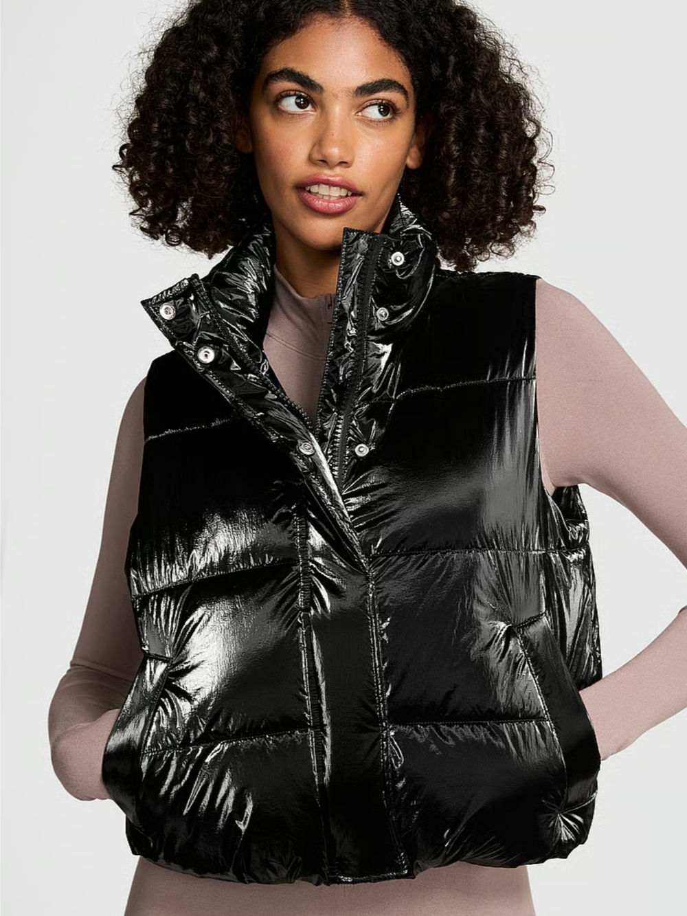 Women's Black Puffer Vest Like New